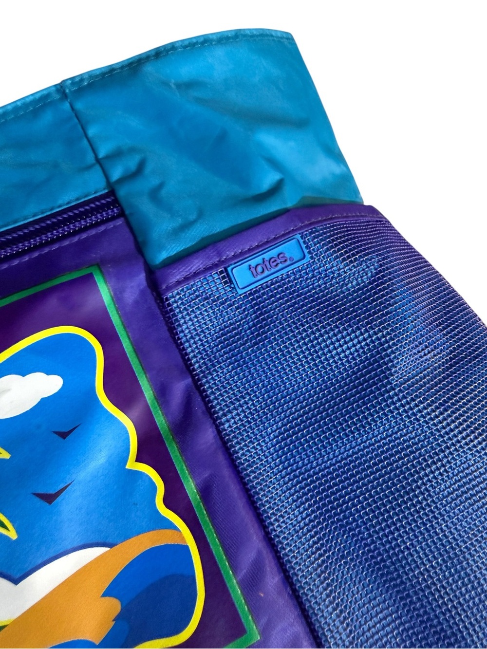 Vintage Totes Beach Bag, Turquoise and Royal Blue - Picture 4 of 13